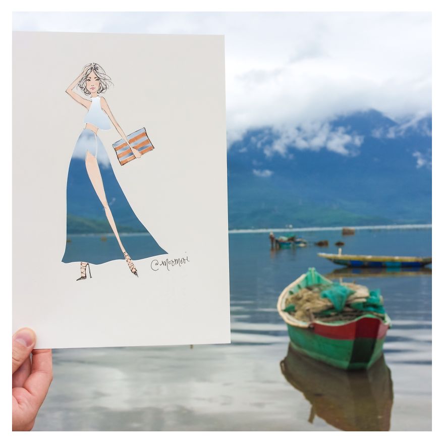 Flower Fashion Illustrations