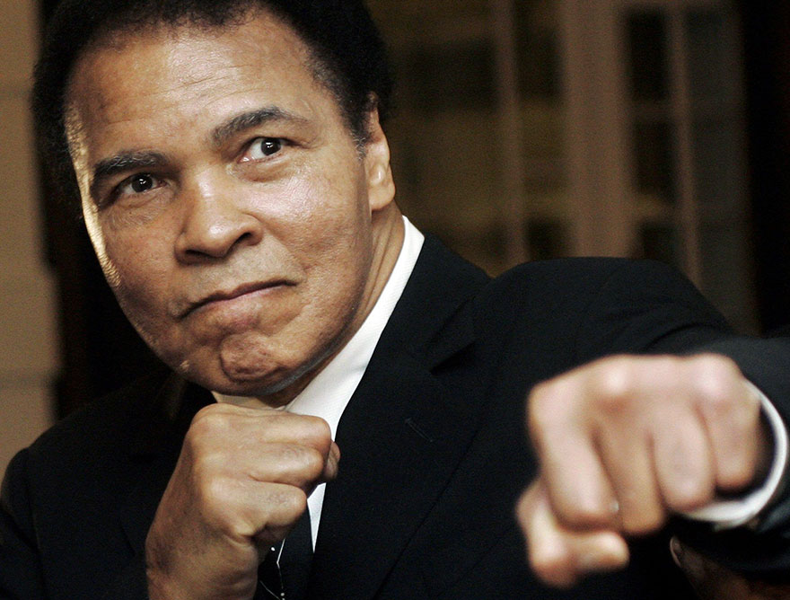 US Boxing Great Muhammad Ali Poses At The World Economic Forum In Davos, 2006