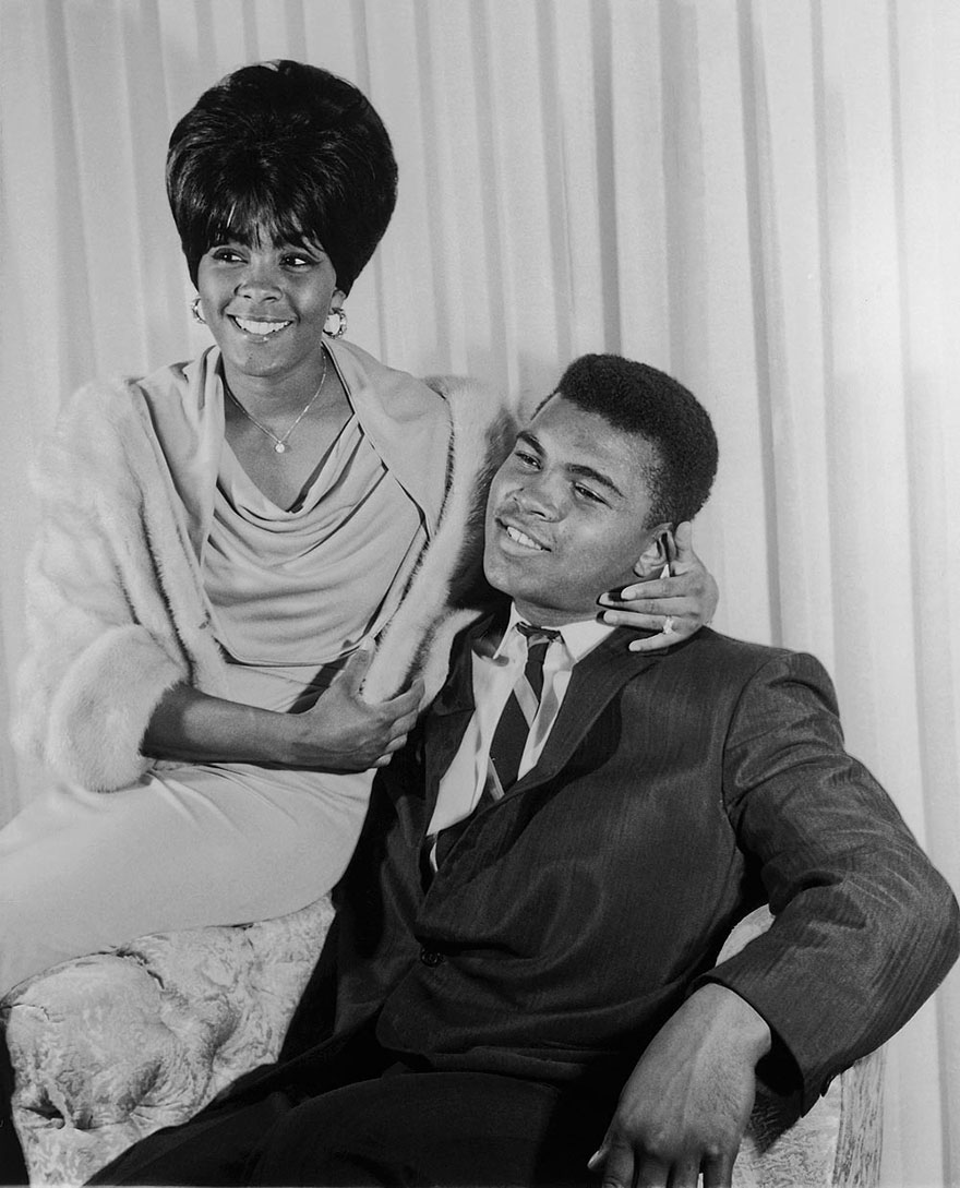 Muhammad Ali Is Photographed With First Wife Sonji Roi In August Of 1964