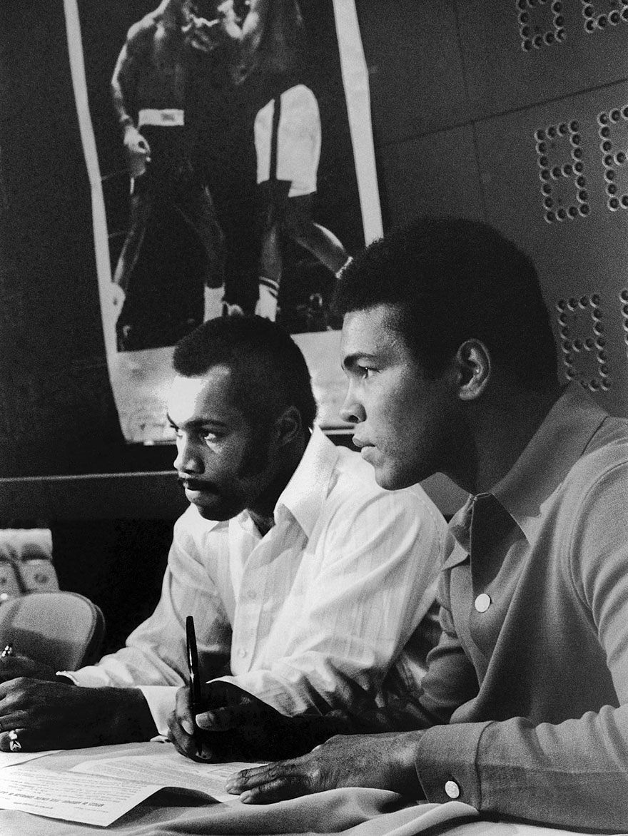 Muhammad Ali Is Photographed With Fellow Boxer Ken Norton During The Time Of Their Anticipated Fight In March Of 1973