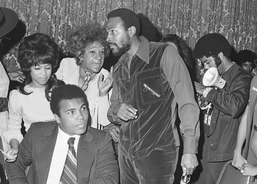 Muhammad Ali With Marvin Gaye