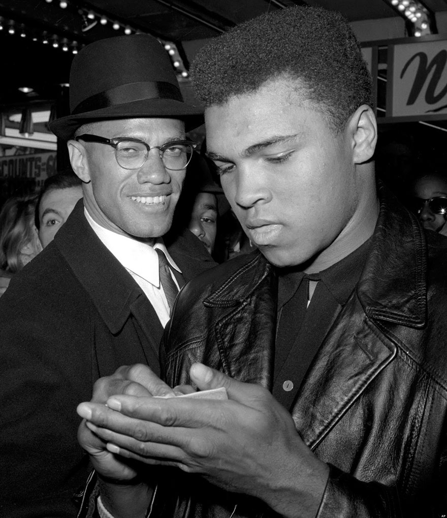 Muhammad Ali With Malcolm X