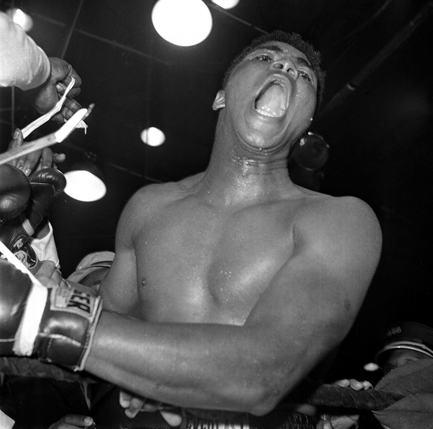Cassius Clay After Being Declared Heavyweight Champion Of The World At Miami Beach, Florida, February 25, 1964. Clay Beat Champion Sonny Liston After Six Rounds In One Of The Greatest Upsets In Fight History