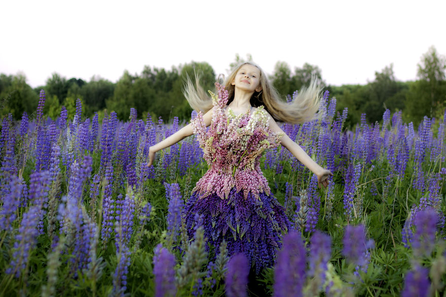 I Photographed My Daughter In A Field Of Lupine To Reveal Her Sensitive Personality