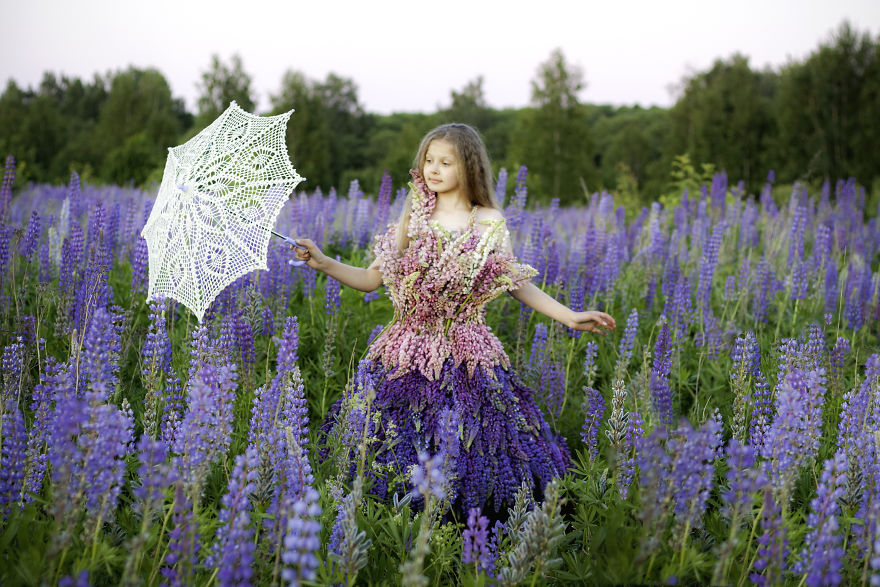 I Photographed My Daughter In A Field Of Lupine To Reveal Her Sensitive Personality