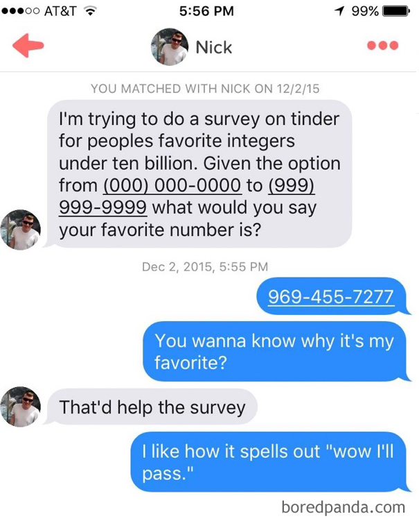 man and woman flirting on tinder 