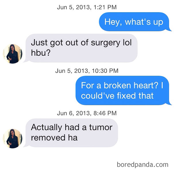 woman talking about her tumour being removed 