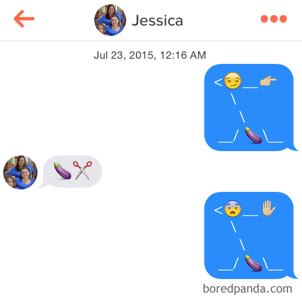 people flirting using emoji