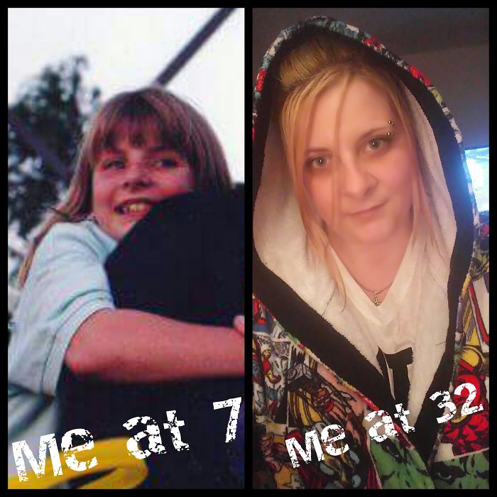 Me Young With Bad Hair Cuts And No Style And Me Now.