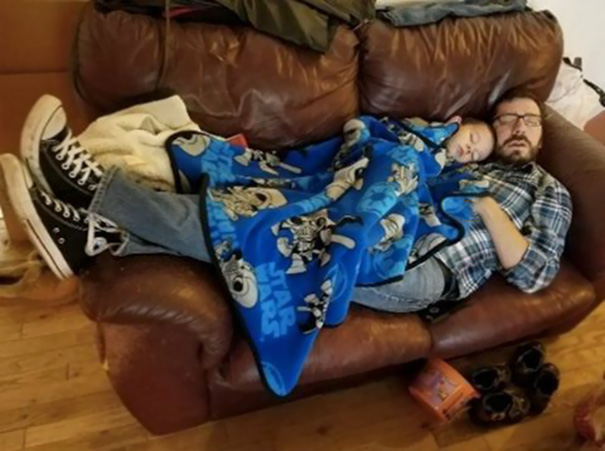 After A Hard Day Of Being A Single Dad