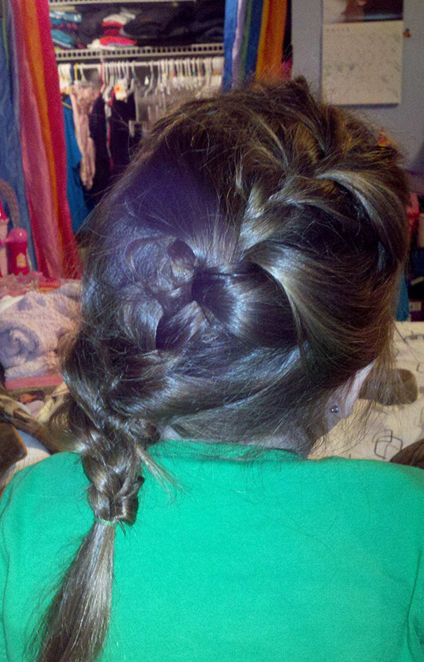 Single Father's Waterfall Braid