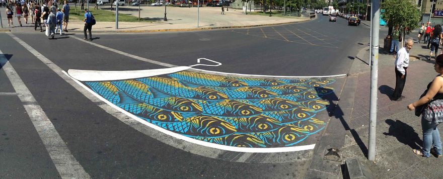 Peter Gibson Invigorates Rigid City Landscapes With His Whimsical Street Art