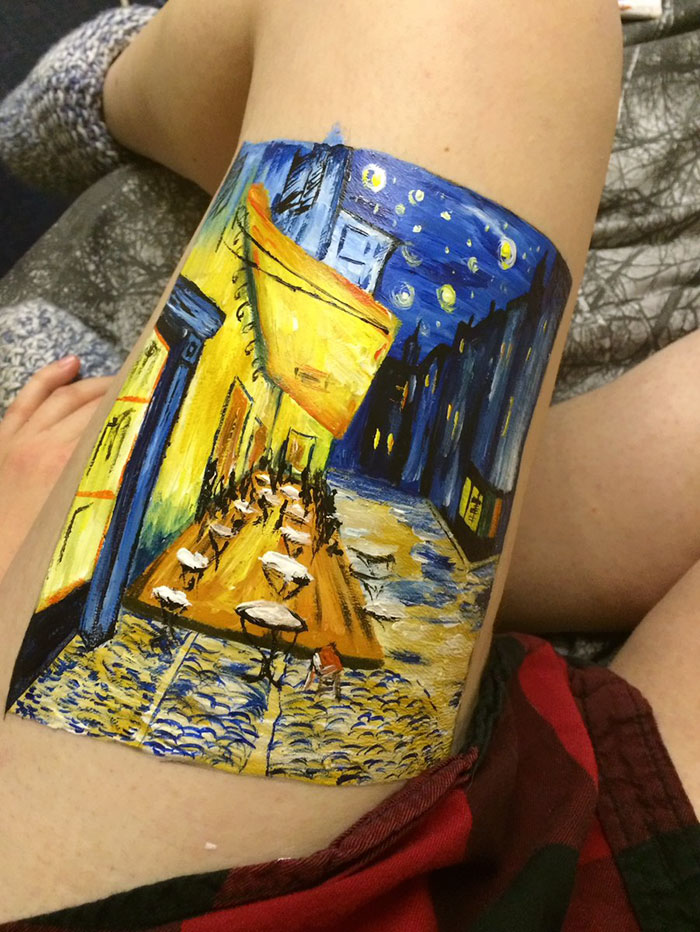 teen-recreate-painting-leg-amelia-hall-2 teen-recreate-painting-leg-amelia-hall-2
