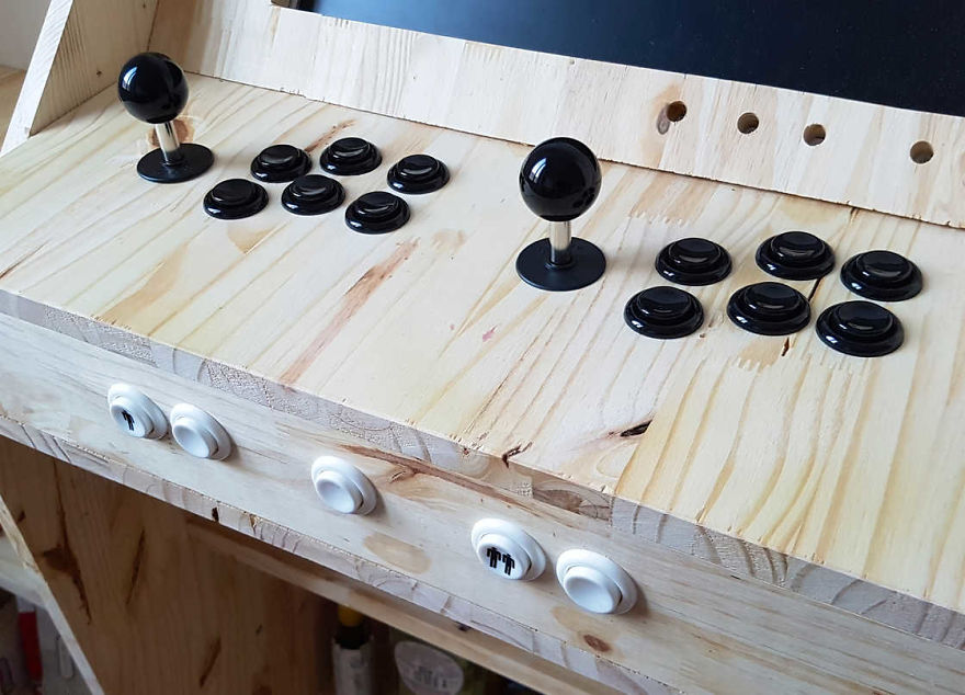 We Built A Wooden Arcade Machine For Our Living Room