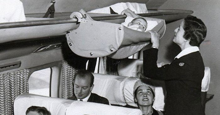 How Babies Traveled On Airplanes In The 1950sHow Babies Traveled On Airplanes In The 1950s