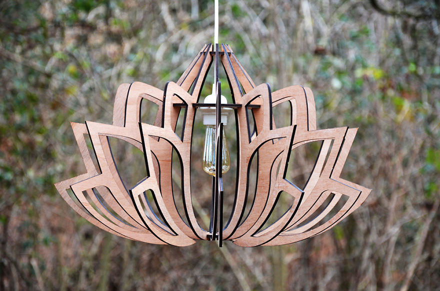 I Create Eco-Friendly "Lotus" Lamps