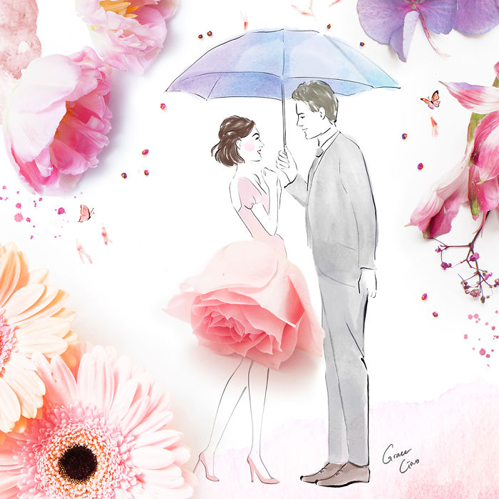 These Illustrations By Fashion Illustrator Grace Ciao Will Make You Fall In Love Again