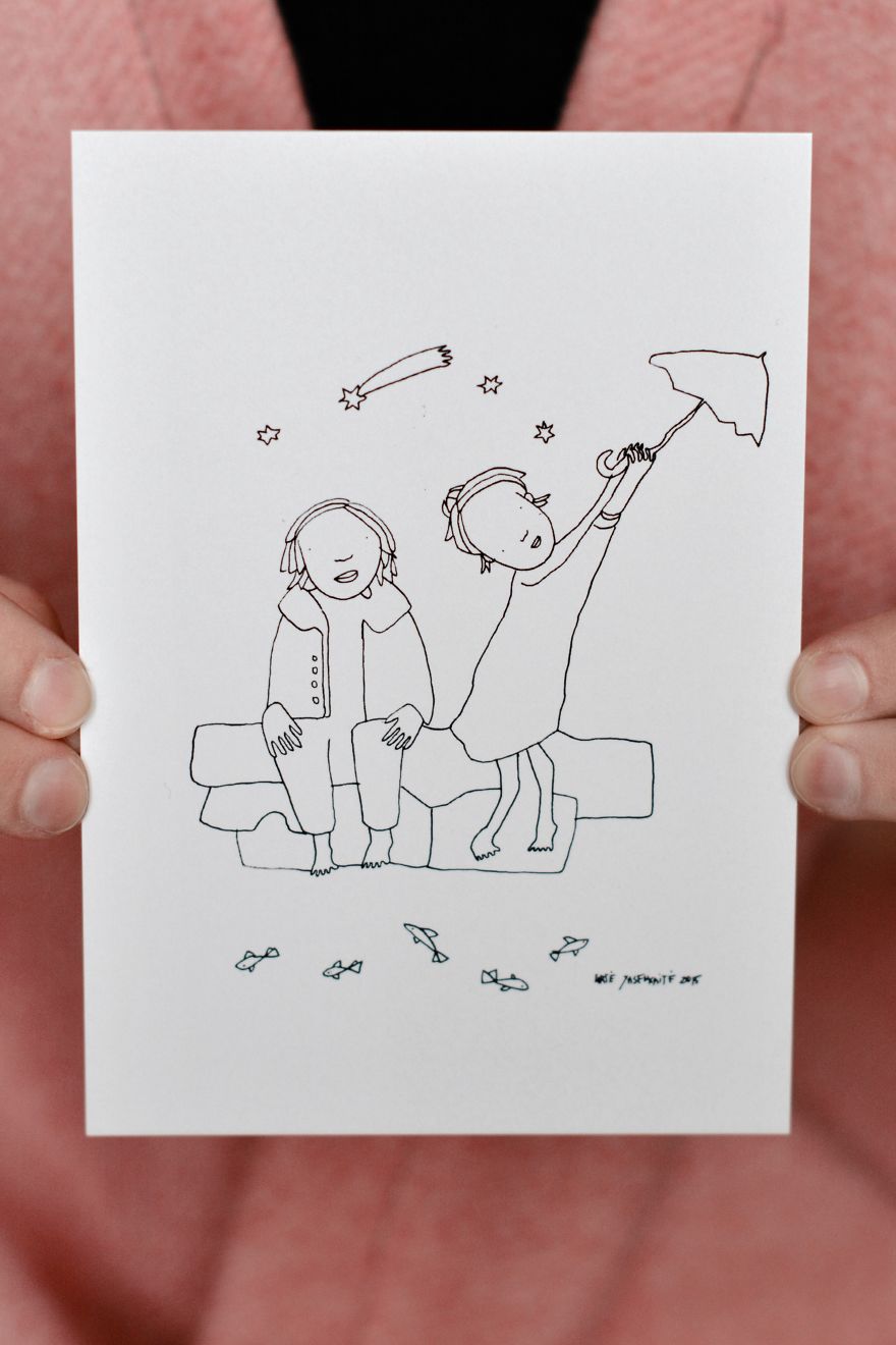 Printed Postcards By Artist, Illustrator Yaska Art