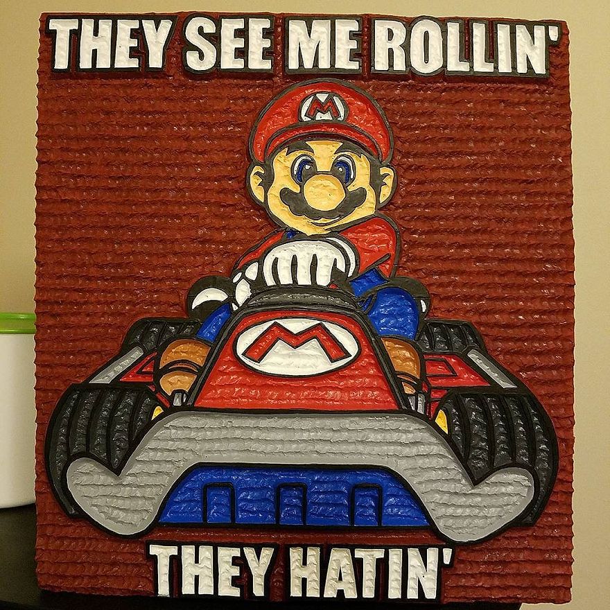 I Made These Out Of Extruded Polystyrene. I Call It Styroart.