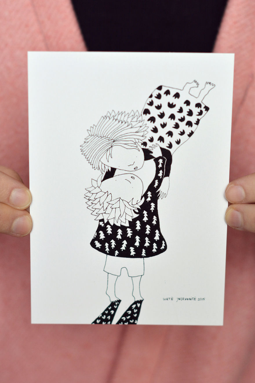 Printed Postcards By Artist, Illustrator Yaska Art