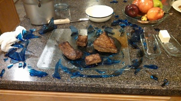 Pyrex Explosion..dinner Is Served