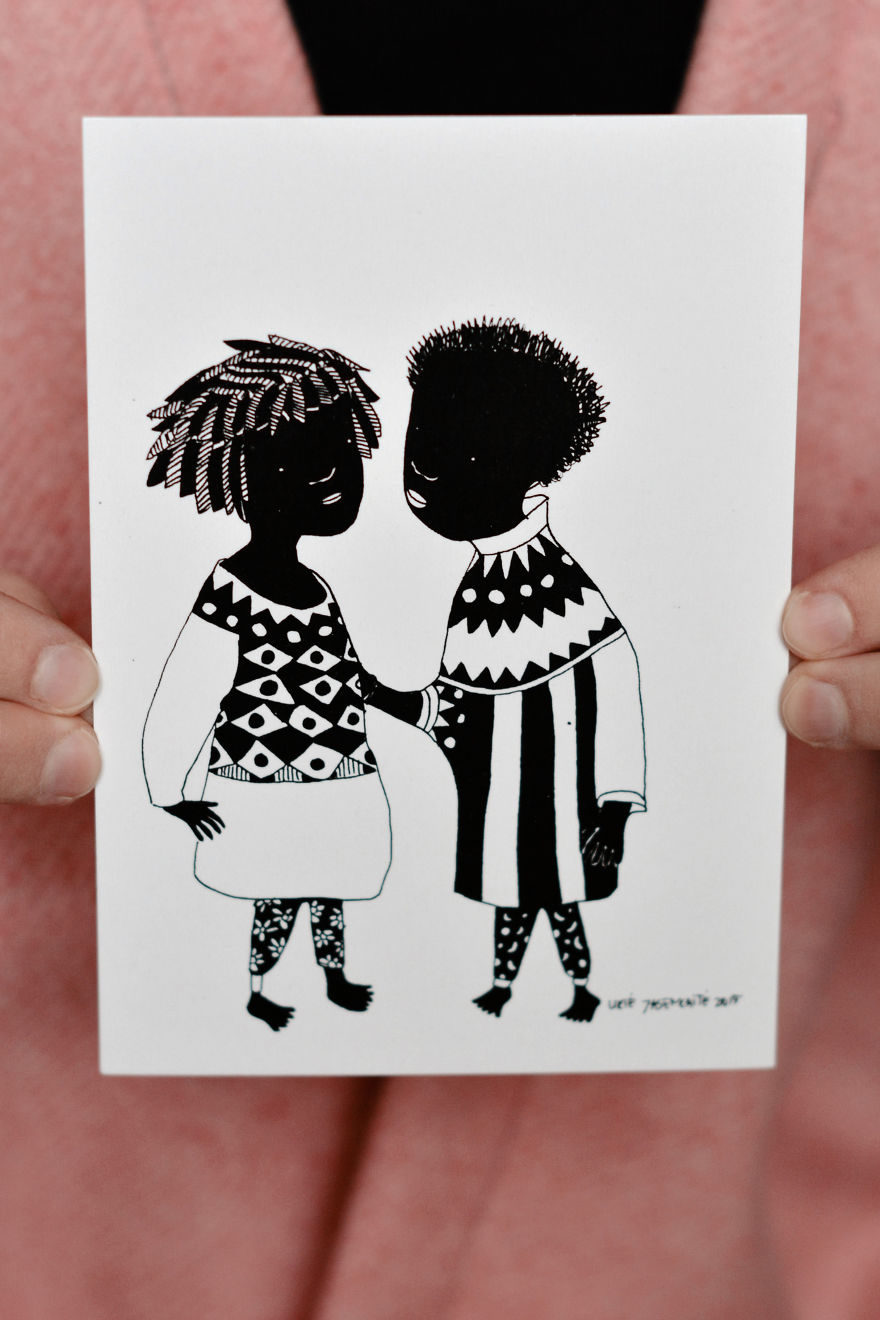 Printed Postcards By Artist, Illustrator Yaska Art