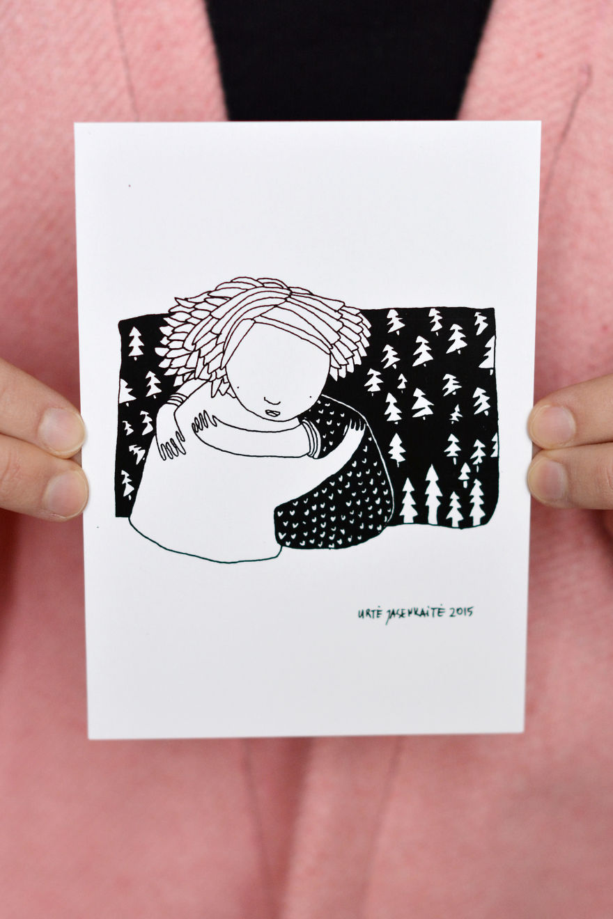 Printed Postcards By Artist, Illustrator Yaska Art