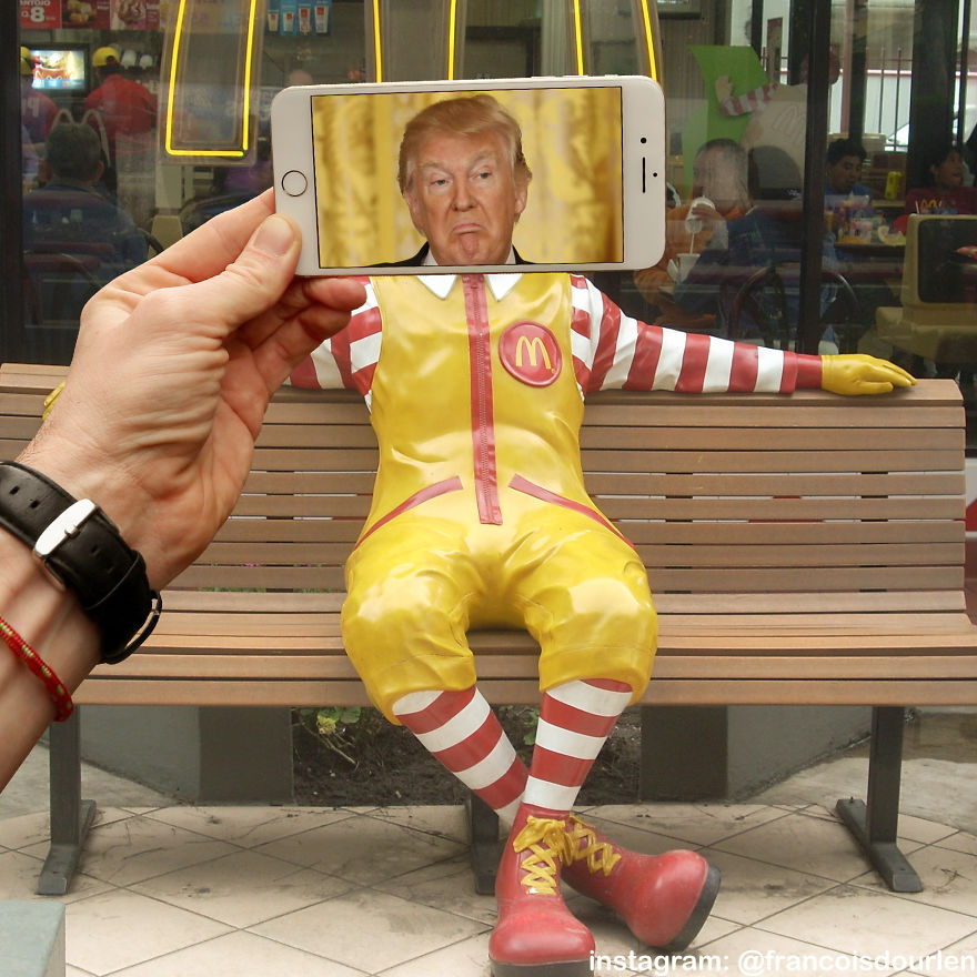 I Insert Iconic Characters Into Real Life Situations Using My Iphone