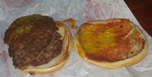 Ordered A Double Cheeseburger From Dq With Extra Cheese. Receipt Matched My Order.