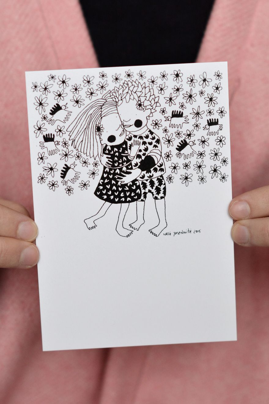 Printed Postcards By Artist, Illustrator Yaska Art