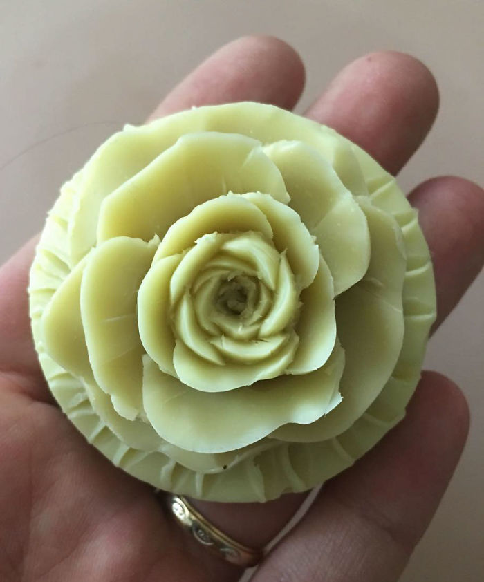 28 Soap Hand Carved By The Carving Artist Daniele Barresi. World Champion Of Carving Fruit And Vegetable And World Judge In Taiwan