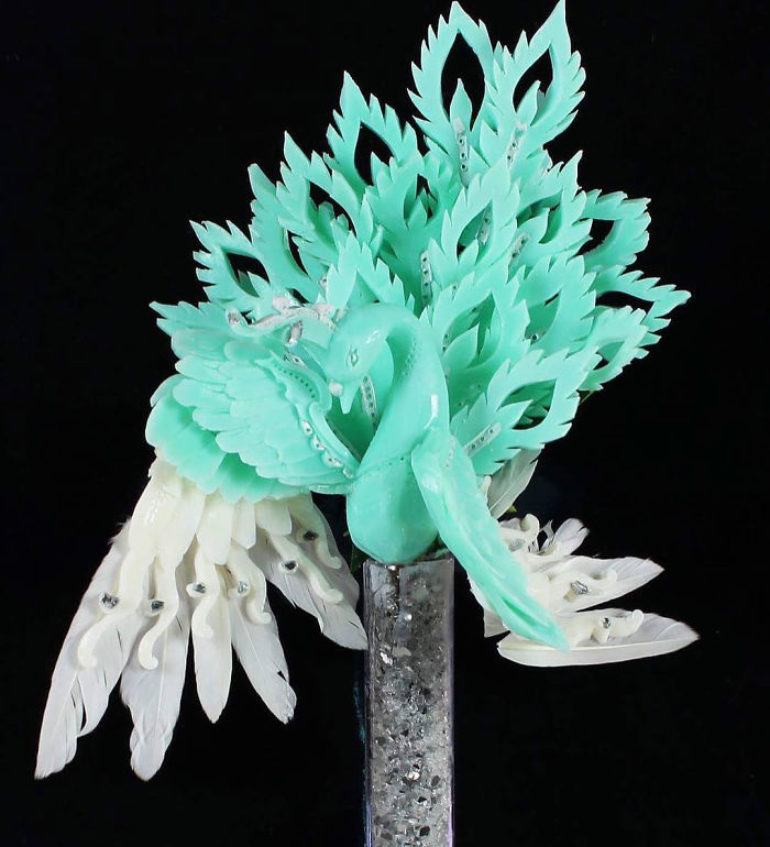 28 Soap Hand Carved By The Carving Artist Daniele Barresi. World Champion Of Carving Fruit And Vegetable And World Judge In Taiwan