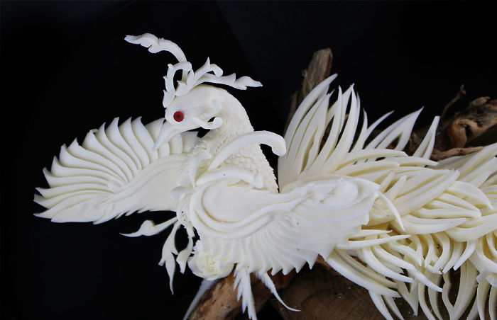 28 Soap Hand Carved By The Carving Artist Daniele Barresi. World Champion Of Carving Fruit And Vegetable And World Judge In Taiwan