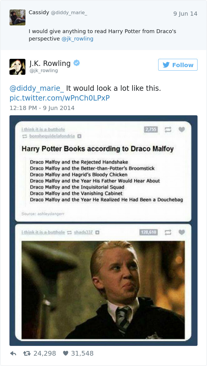 J. K. Twitter Comebacks