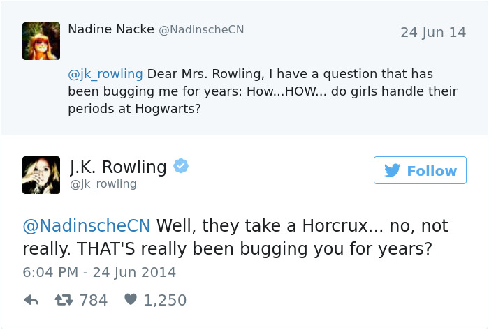 J. K. Twitter Comebacks