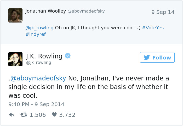 J. K. Twitter Comebacks