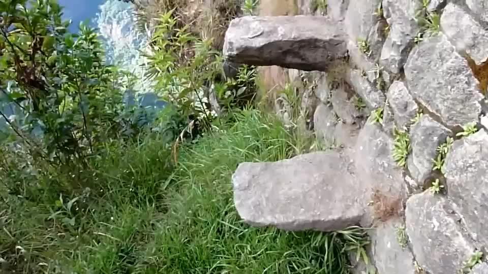 Stairs Of Death At Machu Picchu