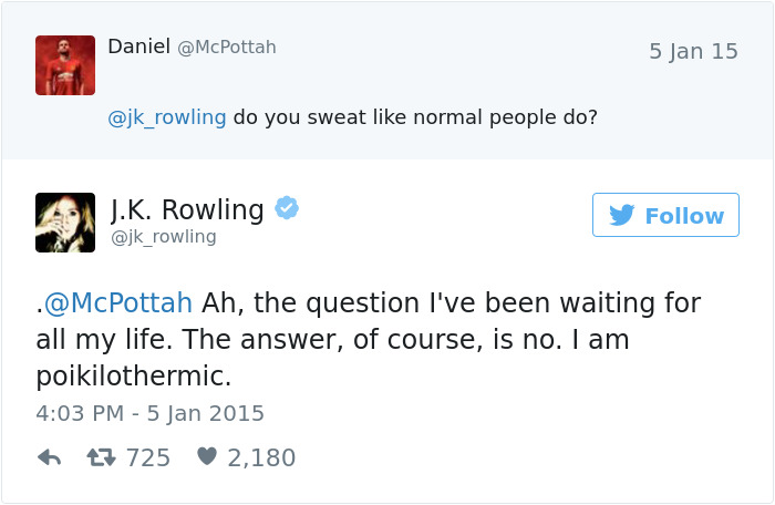 J. K. Twitter Comebacks