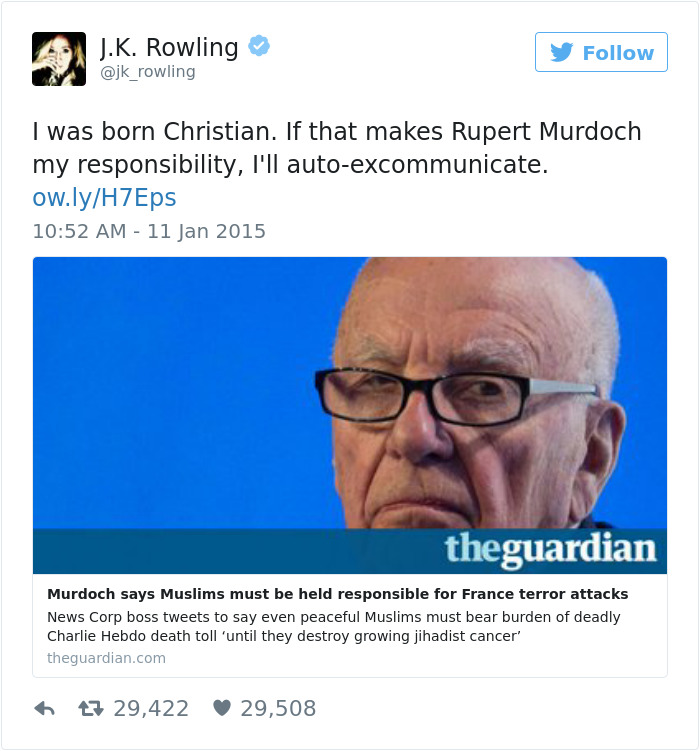 J. K. Rowling Twitter Comebacks