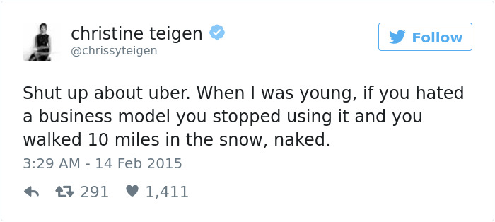 Christine Teigen Tweets