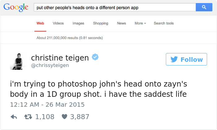 Christine Teigen Tweets