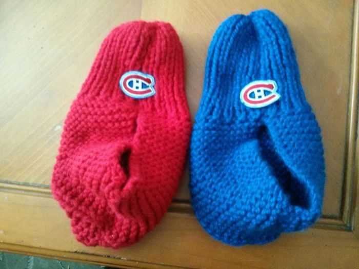 Good Times Are Ahead Friends! My Grandmother Gave Me Lucky Knitted Slippers!