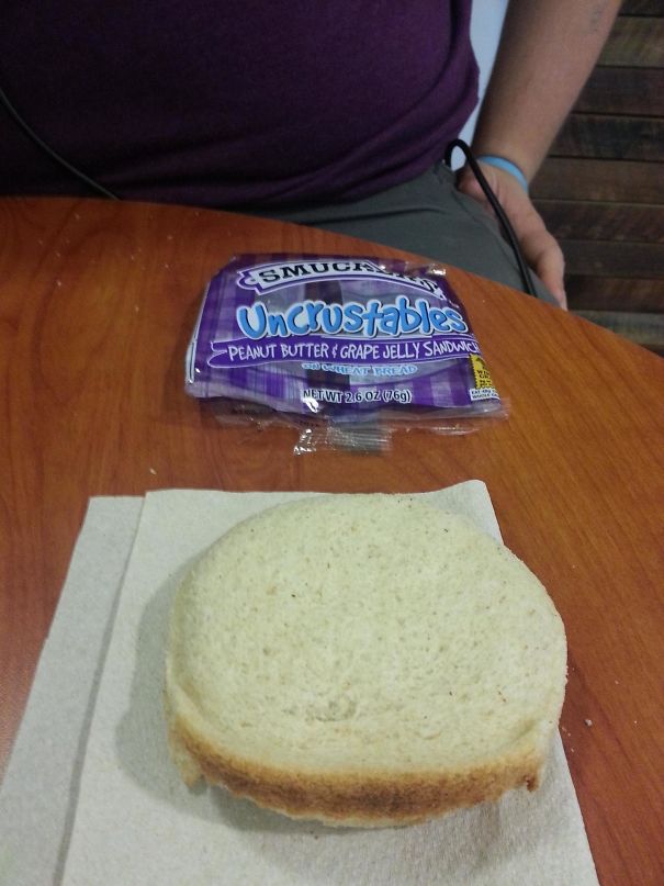 Crust On My Uncrustable. Great