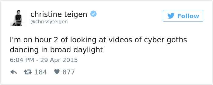 Christine Teigen Tweets