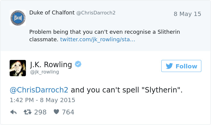 J. K. Twitter Comebacks