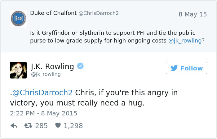 J. K. Twitter Comebacks