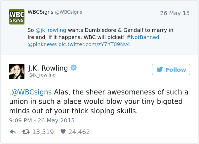 J. K. Rowling Twitter Comebacks