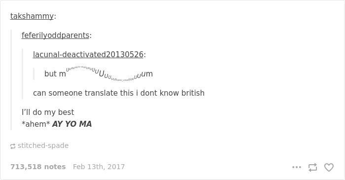 English language joke about misunderstanding British phrases.