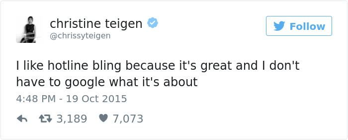 Christine Teigen Tweets