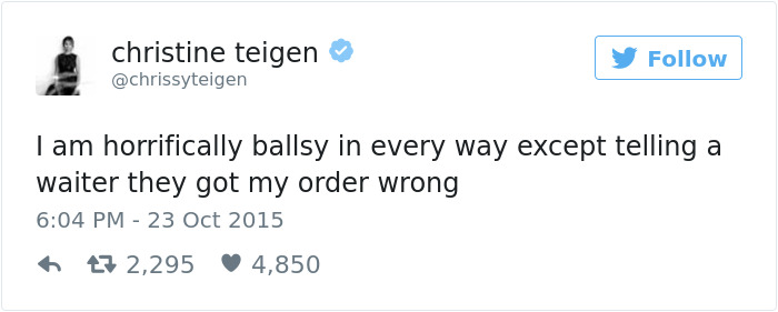 Christine Teigen Tweets